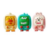Rompecabezas Deslizante de Animales, 3 Piezas, 6 x 4 x 1, 6 Pulgadas, Rompecabezas Deslizante con Forma de Animal Lindo, Juegos de Diapositivas Divertidos para niños, Juguetes educativos de Aprendiz