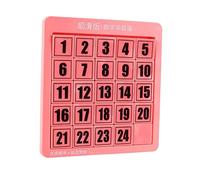 ＡＷＨＡＯ Rompecabezas Deslizante de Números Educativos, Bloques Deslizantes, Juguetes Educativos de Matemáticas, Juguetes de Aprendizaje, Rompecabezas Deslizan, Rosa 24 Cubos