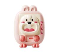 Rompecabezas deslizantes de animales, rompecabezas deslizantes 3D | Animales de dibujos animados Aprendizaje 3D Rompecabezas deslizante - Mejora la capacidad de pensamiento, juguetes de viaje de mano