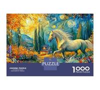 Rompecabezas di cartone Resistente e Senza Polvere di Starry Horse, 1000 pezzi, per adulti, per alleviare lo Stress, per giorni di pioggia, per Tempo Libero in famiglia, 52 x 38 cm