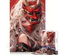 Rompecabezas difícil Ángel Samurai para Adultos, 1000 Piezas, Juguete Intelectual, Tiempo Acogedor, Corte de Calidad, (50x75cm)