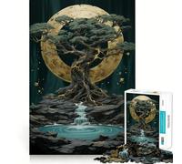 Rompecabezas difícil Árbol de la Vida Místico para Adultos, 1000 Piezas, Think Toy, diversión Tranquila, Corte Limpio, Pieza de Arte Fino (38x52cm)