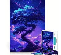 Rompecabezas difícil Árbol del Cielo Nocturno para Adultos, 1000 Piezas, estimula la Memoria, Juego Relajante, Corte Premium, (38x52cm)