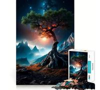 Rompecabezas difícil Árbol Espacial para Adultos 1000 Piezas Recall Upgrade Gentle Relax Clear Cut Unique Gift 50x75cm