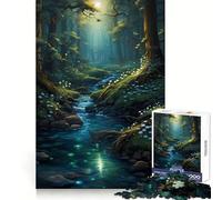 Rompecabezas difícil Arroyo a través del Bosque para Adultos, 1000 Piezas, Juguete de lógica, vínculo Familiar, Corte de precisión, cálida Sorpresa 38x52cm