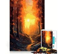 Rompecabezas difícil Bosque Místico Encantado para Adultos, 1000 Piezas, Juguete de lógica Resistente, Tiempo en Familia, Bordes Transparentes, Regalo Ideal (38x52cm)