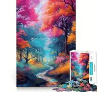 Rompecabezas difícil Bosque Místico Encantado para Adultos, 1000 Piezas, Juguete de lógica Resistente, Tiempo en Familia, Bordes Transparentes, Regalo Ideal (50x75cm)