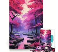 Rompecabezas difícil Bosque Místico Encantado para Adultos, 1000 Piezas, Juguete de lógica Resistente, Tiempo en Familia, Bordes Transparentes, Regalo Ideal (38x26cm)
