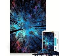 Rompecabezas difícil Bosque Nocturno para Adultos, 1000 Piezas, ejercita la Mente, Divertido, con Bordes precisos, Regalo Creativo (38x52cm)