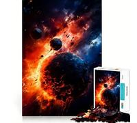 Rompecabezas difícil Colisión Espacial para Adultos, 1000 Piezas, Juguete de lógica Pura, Actividad para el hogar, Corte Limpio, Bonito Regalo (38x26cm)