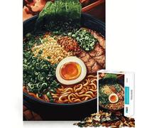 Rompecabezas difícil con ilustración de tazón de Ramen para Adultos, 1000 Piezas, desafío Mental, Juguete de Ocio Suave, Corte preciso, Regalo Memorable (50x75cm)