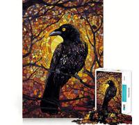 Rompecabezas difícil Cuervo en otoño para Adultos, 1000 Piezas, desafío Mental, Juguete de Ocio Suave, Corte preciso, Regalo Memorable (38x26cm)