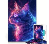 Rompecabezas difícil de Animales espaciales Gato, para Adultos, 1000 Piezas, Rompecabezas Mental, Relajante, Arte, Montaje, (38x26cm)