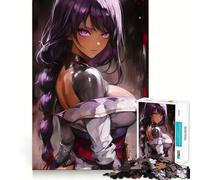 Rompecabezas difícil de Anime de una Chica samurái de Pelo Morado para Adultos, 1000 Piezas, Juguete de lógica sólido, Simple y Divertido, Corte de precisión, (50x75cm)