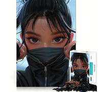 Rompecabezas difícil de Anime Ninja Girl para Adultos, 1000 Piezas, Juguete de lógica sólida, Simple y Divertido, Corte de precisión, (38x26cm)