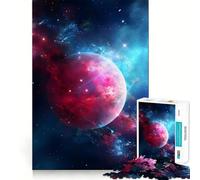 Rompecabezas difícil de Arte del Planeta Espacial para Adultos, 1000 Piezas, Rompecabezas Mental, Arte Relajante, (38x26cm)
