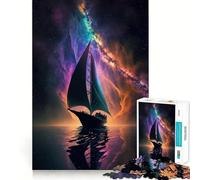 Rompecabezas difícil de Barco Espacial y Vía Láctea para Adultos, 1000 Piezas, Juguete Inteligente, diversión Casual, Corte preciso, Regalo artístico 50x75cm