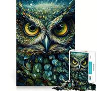 Rompecabezas difícil de búho para Adultos, 1000 Piezas, Juego Inteligente para el hogar, Disfruta del Montaje de la Imagen, Regalo Festivo (38x52cm)