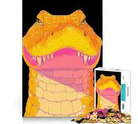 Rompecabezas difícil de cocodrilo Sonriente para Adultos, 1000 Piezas, Juguete de lógica, vínculo Familiar, Corte de precisión, cálida Sorpresa 38x26cm