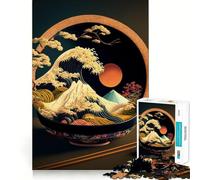 Rompecabezas difícil de Comida Japonesa Ramen para Adultos, 1000 Piezas, Rompecabezas Mental, Arte Relajante, (38x26cm)