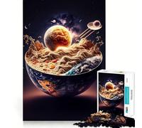 Rompecabezas difícil de Comida Japonesa Ramen para Adultos, 1000 Piezas, Rompecabezas Mental, Arte Relajante, (38x26cm)