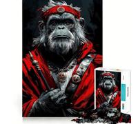 Rompecabezas difícil de Guerrero carmesí orangután para Adultos, 1000 Piezas, Juguete de lógica sólida, diversión Sencilla, Corte de precisión, (50x75cm)