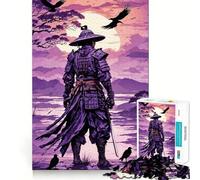 Rompecabezas difícil de Guerrero samurái japonés para Adultos, 1000 Piezas, Juego de Habilidad, Tiempo en Familia, Arte de Corte preciso, Coleccionable (50x75cm)