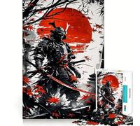 Rompecabezas difícil de Guerrero samurái japonés para Adultos, 1000 Piezas, Juguete de lógica Fina, Divertido y Tranquilo, con Bordes limpios, Regalo Original (38x52cm)