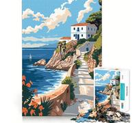 Rompecabezas difícil de la Isla de Rodas, Grecia, para Adultos, 1000 Piezas, Juguete Que desafía la Mente, Entretenimiento Suave, Corte preciso, Regalo Memorable (38x26cm)