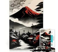 Rompecabezas difícil de la montaña Fuji roja para Adultos, 1000 Piezas, Juguete Que desafía la Mente, Entretenimiento Suave, Corte preciso, Regalo Memorable (50x75cm)