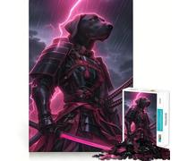 Rompecabezas difícil de Labrador Retriever Samurai para Adultos, 1000 Piezas, Juego de Habilidad, Tiempo en Familia, Arte de Corte preciso, Coleccionable (50x75cm)