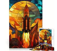 Rompecabezas difícil de Lanzamiento de Cohete Espacial para Adultos, 1000 Piezas, Juguete de lógica, vínculo Familiar, Corte de precisión, cálida Sorpresa 38x26cm