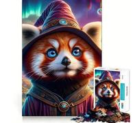 Rompecabezas difícil de Mago Panda Místico para Adultos, 1000 Piezas, Juguete de lógica Resistente, Tiempo en Familia, Bordes definidos, Regalo Ideal (38x26cm)