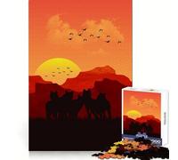 Rompecabezas difícil de Manada de Lobos para Adultos, 1000 Piezas, Memory Lift, fácil de armar, Ideal para el Ocio, Regalo artístico (38x52cm)