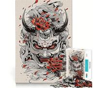Rompecabezas difícil de máscara Oni para Adultos, 1000 Piezas, Juego Inteligente para el hogar, Disfruta del Montaje de la Imagen, Regalo Festivo (50x75cm)