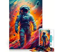 Rompecabezas difícil de meteorito y Astronauta Espacial para Adultos, 1000 Piezas, Juguete Que desafía la Mente, Entretenimiento Suave, Corte preciso, Regalo Memorable (50x75cm)