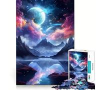 Rompecabezas difícil de Naturaleza y Galaxia Fantasía para Adultos, 1000 Piezas, Think Toy, diversión Tranquila, Corte Limpio, Pieza de Arte Fino (38x26cm)