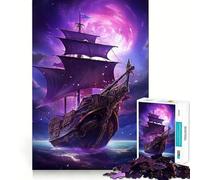 Rompecabezas difícil de Nave Espacial y Galaxia para Adultos, 1000 Piezas, Recuerdo Mejorado, Suave, Relajante, Corte Claro, 50x75cm