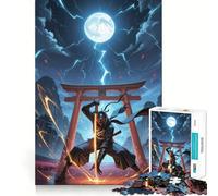 Rompecabezas difícil de Ninja con Espada Brillante para Adultos, 1000 Piezas, Juego Inteligente para el hogar, Disfruta del Montaje de la Imagen, Regalo Festivo (38x52cm)