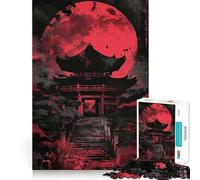 Rompecabezas difícil de Pagoda de Paisaje japonés para Adultos, 1000 Piezas, sólido, de lógica, Simple, Divertido, Corte de precisión, (50x75cm)