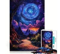 Rompecabezas difícil de Paisaje de Galaxia Espiral para Adultos, 1000 Piezas, Potencia la Memoria, Calma, Escape, Borde Ajustado, 38x26cm