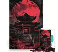 Rompecabezas difícil de Paisaje de Pagoda de Japón para Adultos, 1000 Piezas, con Memoria, fácil de armar, Ideal para el Ocio, Regalo artístico (38x26cm)