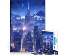 Rompecabezas difícil de Paisaje Nocturno lluvioso para Adultos, 1000 Piezas, Juguete de lógica, Momento de Paz, Corte Suave, Regalo Premium (38x26cm)