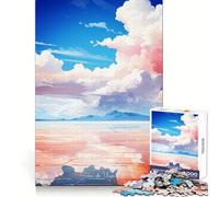 Rompecabezas difícil de Pintura Salar de Uyuni para Adultos, 1000 Piezas, Juego de Habilidad, Tiempo en Familia, Arte de Corte preciso, Coleccionable (50x75cm)