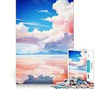 Rompecabezas difícil de Pintura Salar de Uyuni para Adultos, 1000 Piezas, Juego de Habilidad, Tiempo en Familia, Arte de Corte preciso, Coleccionable (50x75cm)