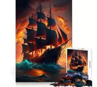 Rompecabezas difícil de Piratas del Océano para Adultos, 1000 Piezas, Juguete de lógica Fina, diversión Tranquila, Bordes limpios, Regalo considerado (38x52cm)