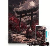 Rompecabezas difícil de Puerta Torii con máscara Oni para Adultos, 1000 Piezas, Juego Inteligente para el hogar, Disfruta del Montaje de la Imagen, Regalo Festivo (50x75cm)
