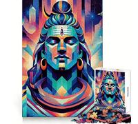 Rompecabezas difícil de Shiva el Yogi para Adultos, 1000 Piezas, Juguete de lógica, vínculo Familiar, Corte de precisión, cálida Sorpresa 38x52cm