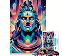 Rompecabezas difícil de Shiva el Yogi para Adultos, 1000 Piezas, Juguete de lógica, vínculo Familiar, Corte de precisión, cálida Sorpresa 38x52cm