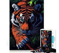 Rompecabezas difícil de Tigre con Garras para Adultos, 1000 Piezas, Juguete Inteligente, diversión Casual, Corte preciso, Regalo artístico 38x26cm